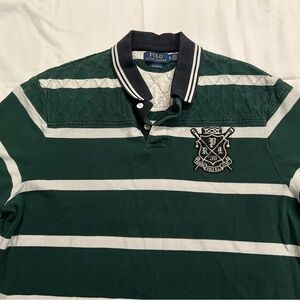 Polo by Ralph Lauren Green and White Striped Polo Shirt